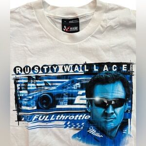 NASCAR Rusty Wallace Y2K Double Sided Men’s T-Shirt Size XL Chase Authentics